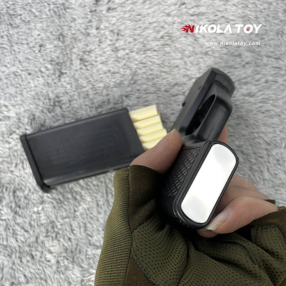 Gun Type Cigarette Lighter With 3 Replaceable Magazine Clips - Image 7