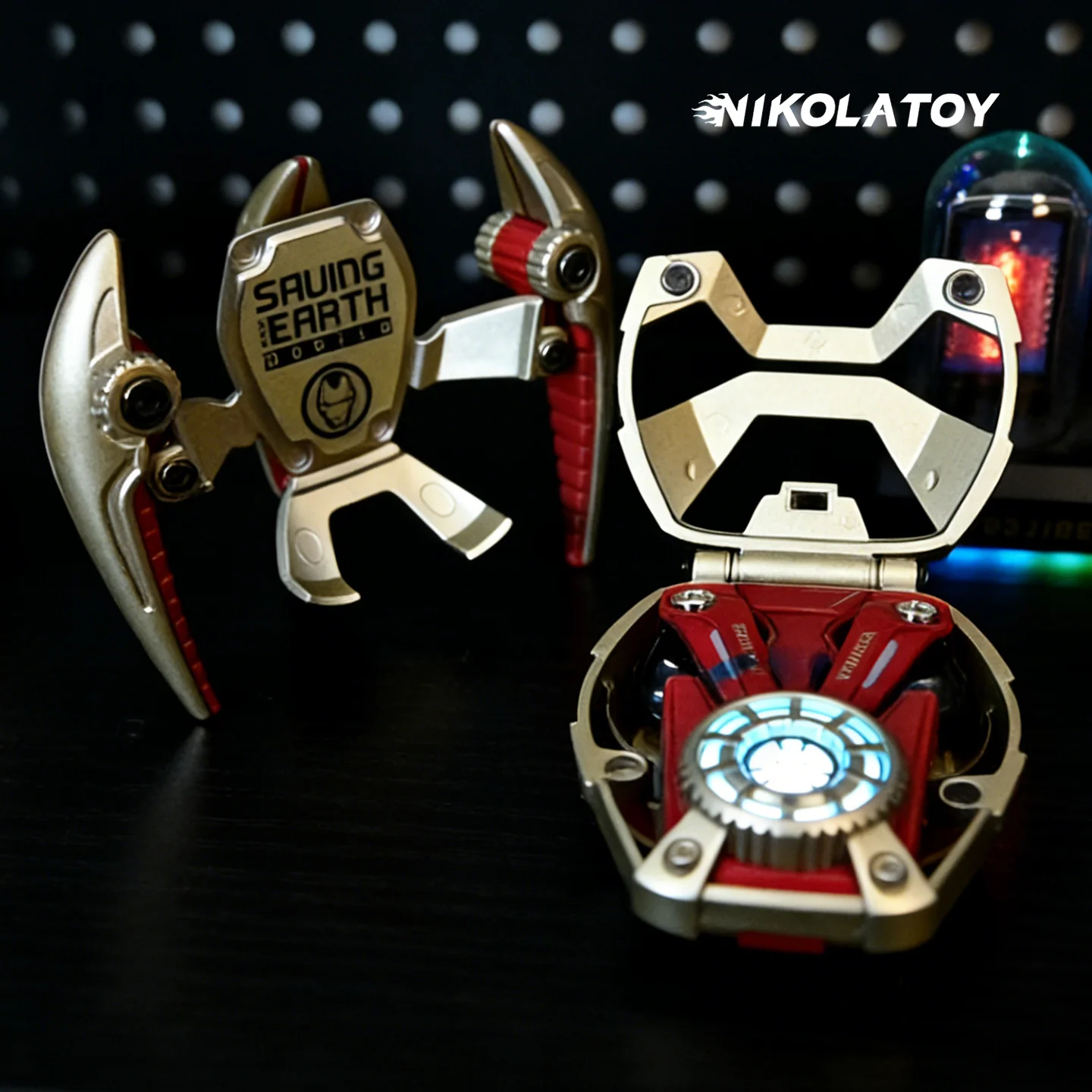 Iron Man Mech Bluetooth Noise Cancelling Earphones - Image 3