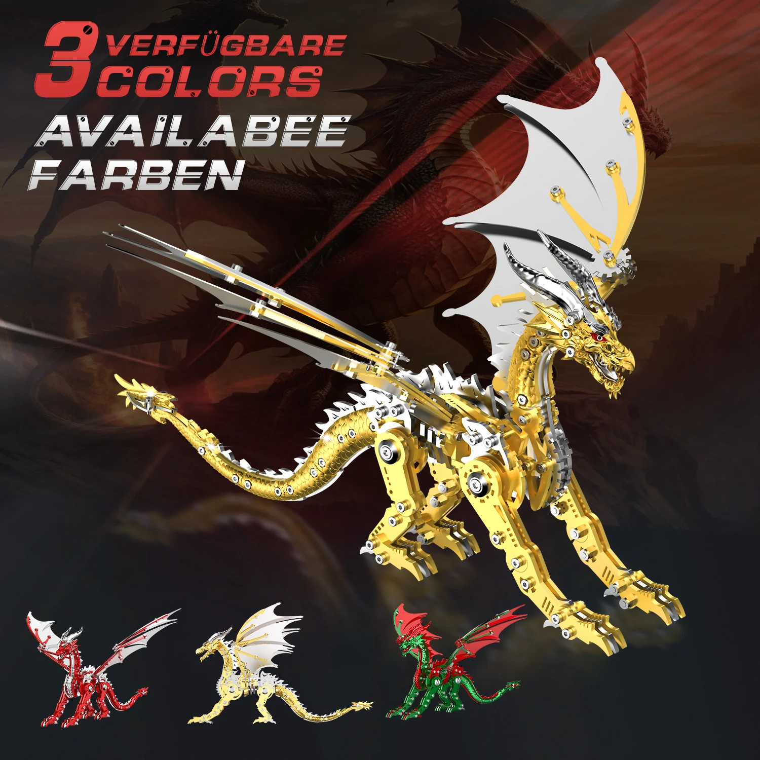 Mechanical Species - Pterosaur (3D Metal Puzzle) - Image 4