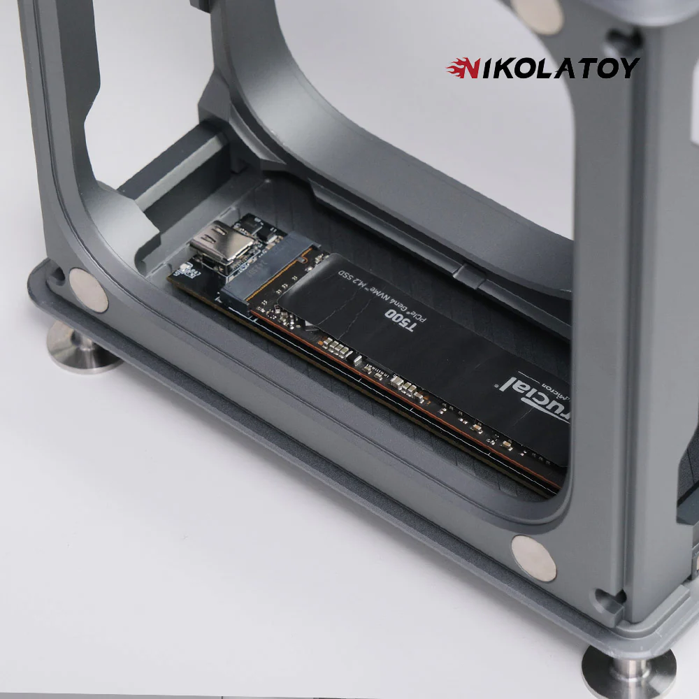 Modular Alloy Magnetic Suction Macmini Protective Shell - Image 3