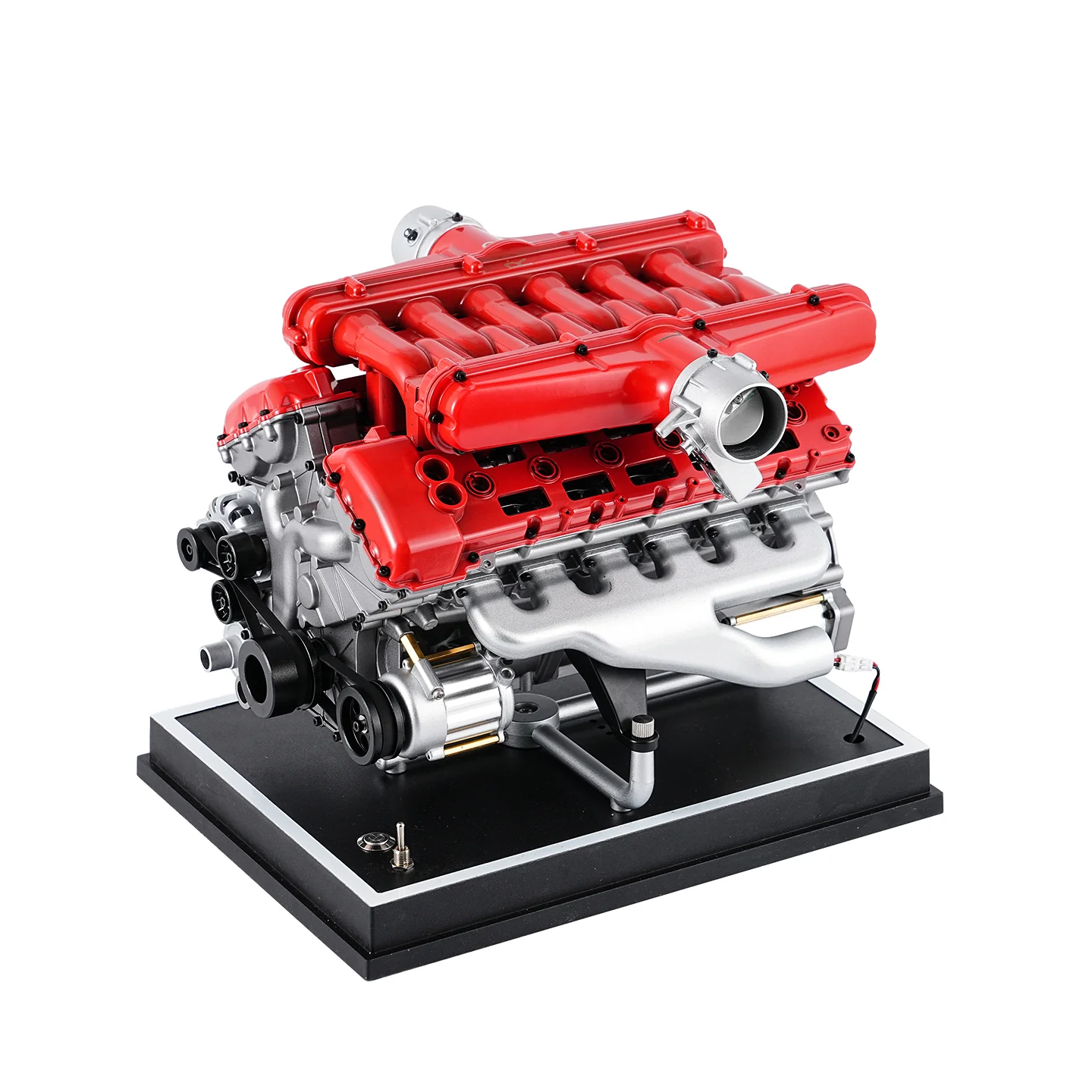 TECHING V12 Car Engine Model Full Metal Assembling 12-Cylinder Building Kits 800+PCS