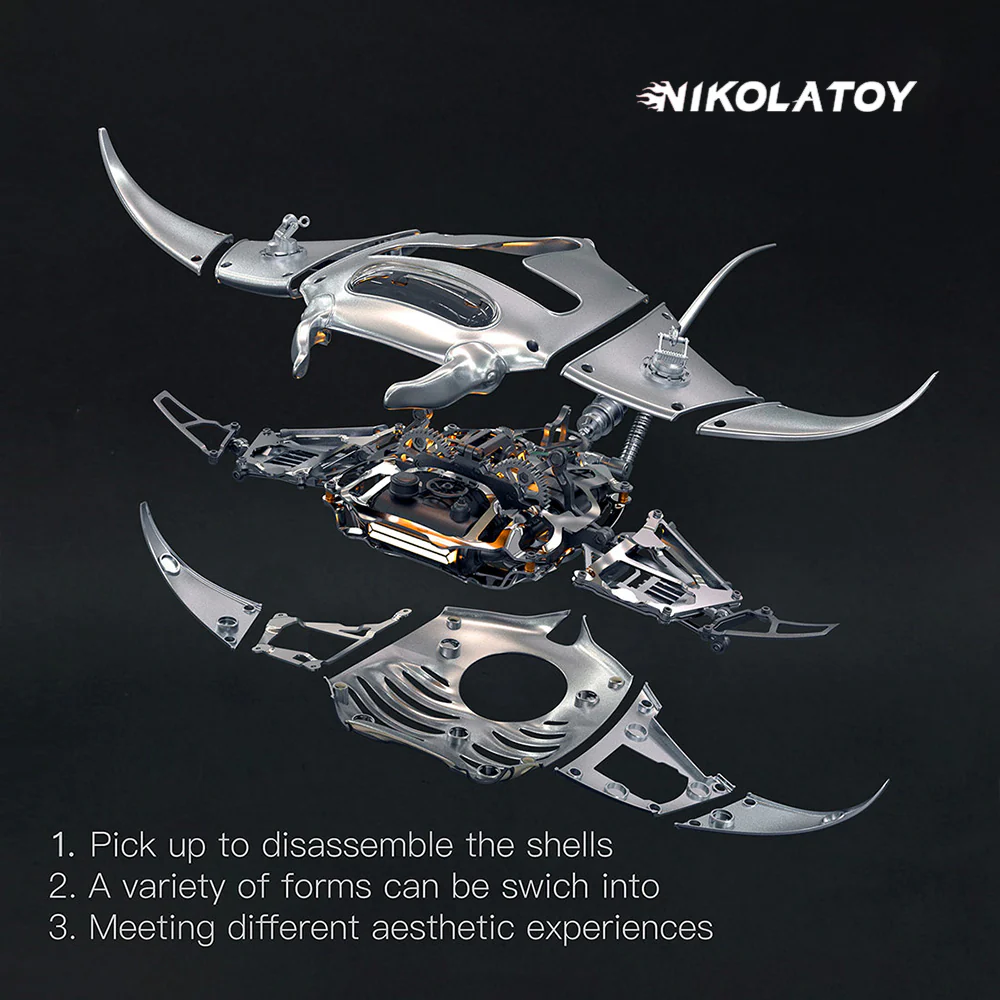 NIKOLATOY®Mechanical species - Manta ray (finished product) - Image 6