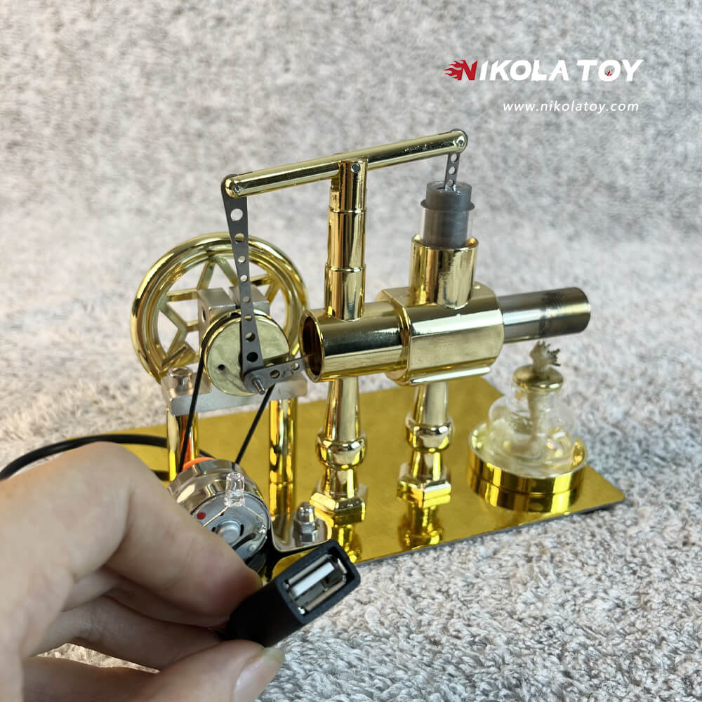 Stirling Engine Model - Power Generation+LED Light - Image 5